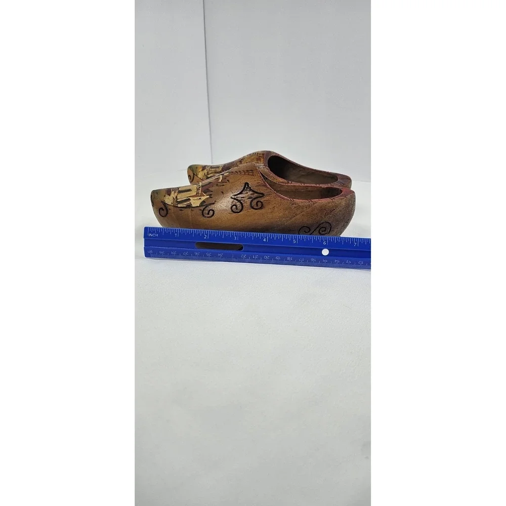 Vintage Hand Painted Dutch Wooden Clogs Holland Windmill Souvenir Wall Decor‎ 7